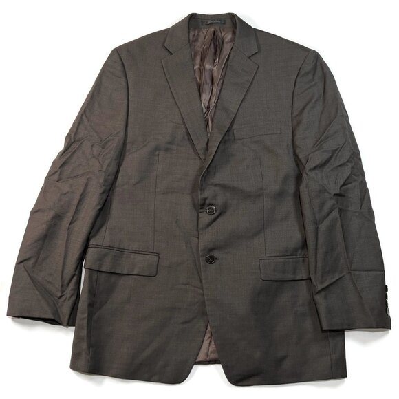 Calvin Klein Brown Sport Suit Jacket Blazer 42 R Wool - Picture 1 of 7